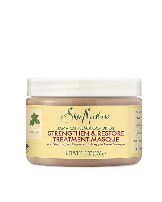 Mascarilla tratamiento para fortalecer, cultivar y restaurar la humedad, Aceite de ricino negro jamaicano de karité