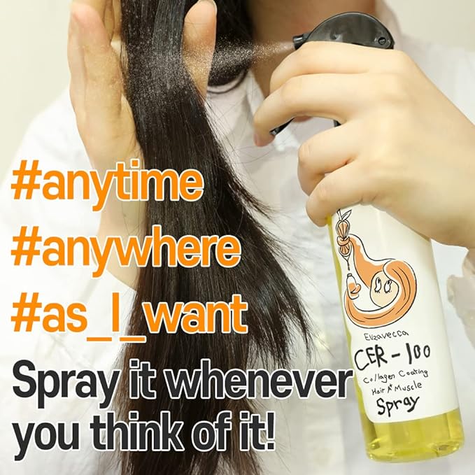 CER-100 Spray hidratante capilar con colágeno Muscle A+ - Dale suavidad y fuerza a tu cabello