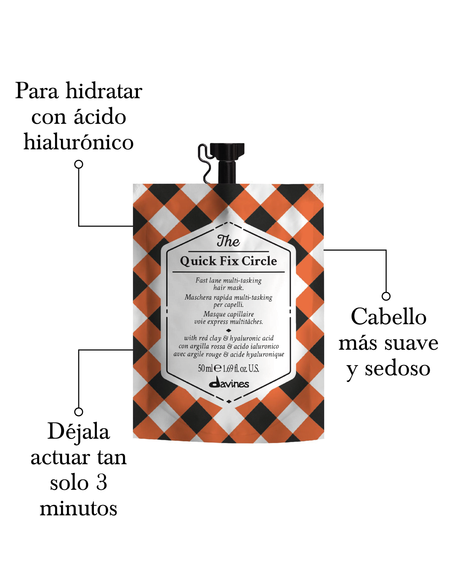 Mascarilla HAIR MASK EXPRESS Hidratación The Quick Fix