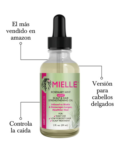 Mielle Organics Aceite LIGHT potencializador de crecimiento  - Romero y Menta