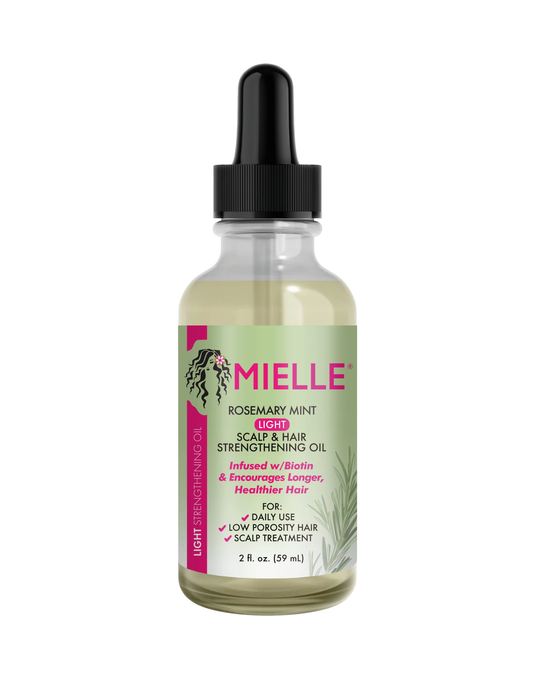 Mielle Organics - Aceite ligero para el cabello de romero y menta, tratamiento para puntas abiertas y cuero cabelludo seco -Con biotina y aceites esenciales para fortalecer, calmar