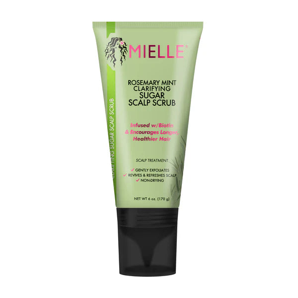 Exfoliante para cuero cabelludo con menta y romero Mielle Organics