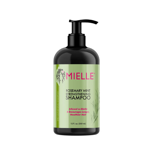 Shampoo Mielle - Para hacer crecer el cabello y detener la caída con menta y romero 355ml
